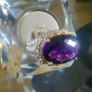 925 sterling silver Amethyst ring
